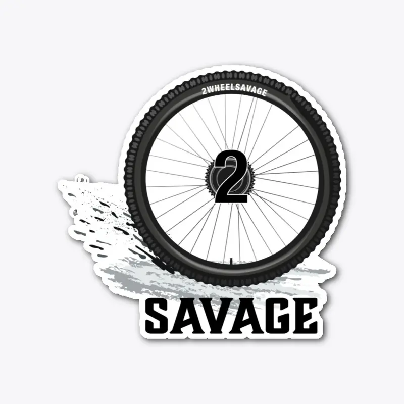 2wheelsavage Logo Sticker