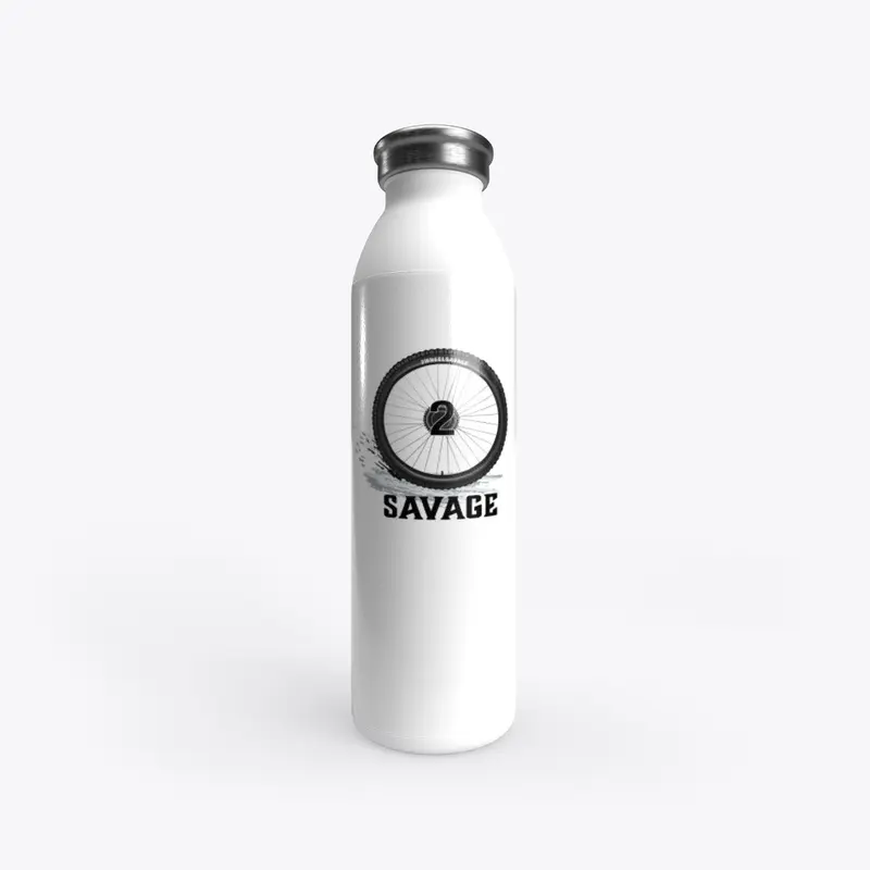 2wheelsavage Logo Water Bottle